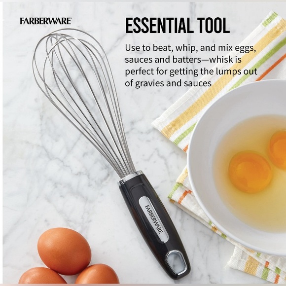 💜🩶💜NWOT Farberware Stainless Steel BPA Free Whisk - Picture 2 of 10